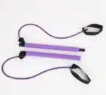 Resistance Bar with Bands — Home Workout Bar with Foot Anchors (Pink) - Image 7