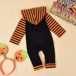 Halloween Romper — Hooded Kids Romper with Black 'Nightmare Before Nap Time' Print, Sizes 70–100 cm - Image 4