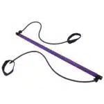 Resistance Bar with Bands — Home Workout Bar with Foot Anchors (Pink) - Image 9