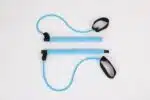 Resistance Bar with Bands — Home Workout Bar with Foot Anchors (Pink) - Image 6