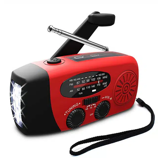 5697782126415.jpg Reliable USB Solar Hand Crank Radio Light for Emergency Power and Illumination - Image 1
