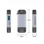 Multi-Function Memory Card Reader storage accessory view