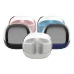 Transparent Wireless Bluetooth Headset close-up