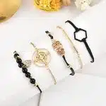 Women's Quartz Watch and Bracelet Set wristwear view