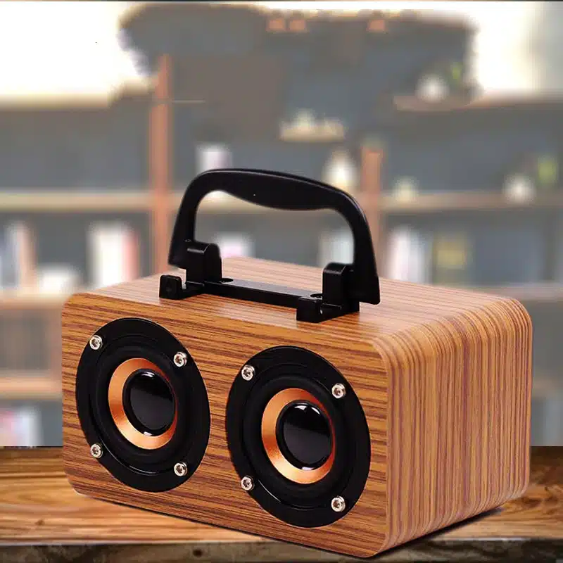 df495c7d-04d0-4ef6-b5ca-1a7457d1ea73.jpg Wooden Wireless Bluetooth Speaker Tech Accessory - Image 1