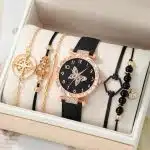 Women's Quartz Watch and Bracelet Set wristwear view