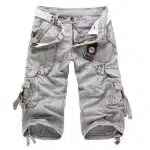 Breathable Cotton Cropped Pants in Versatile Solid Colors for Comfort and Style - Image 9