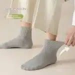 Men's Antibacterial Mid-Cut Socks — 100% Cotton, Sweat-Absorbent - Image 4