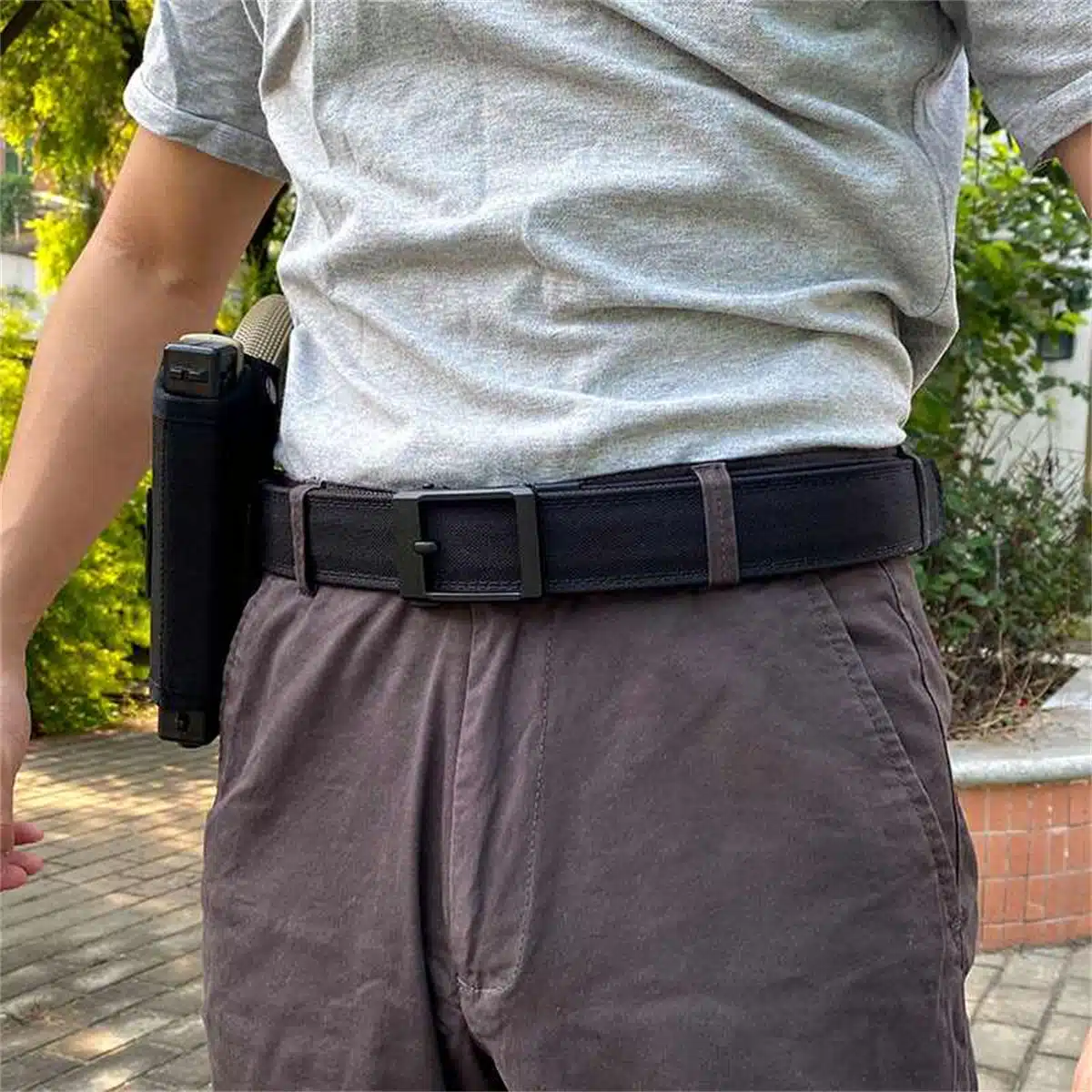 4f857657-a75b-47d8-9a9b-cc9a6729e775.jpg Men's 120cm Alloy Buckle Belt – Black (Hard Body) - Image 1