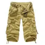 Breathable Cotton Cropped Pants in Versatile Solid Colors for Comfort and Style - Image 8