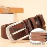 Full-Grain Cowhide Belt with Alloy Pin Buckle — 5.0mm Thick, 105–130 cm - Image 2