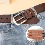 Full-Grain Cowhide Belt with Alloy Pin Buckle — 5.0mm Thick, 105–130 cm - Image 3