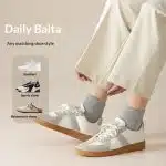 Men's Antibacterial Mid-Cut Socks — 100% Cotton, Sweat-Absorbent - Image 2