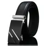 Automatic Buckle Cowhide Leather Belt with Alloy Buckle — 110–125 cm - Image 2