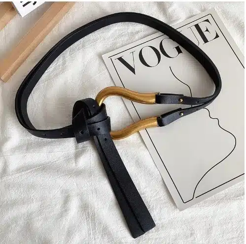 e75861c5-e4d3-4b4f-9f5d-370da1dab3ae.jpg 120 cm Black Belt with Unique Horseshoe Buckle for Stylish Fit - Image 1